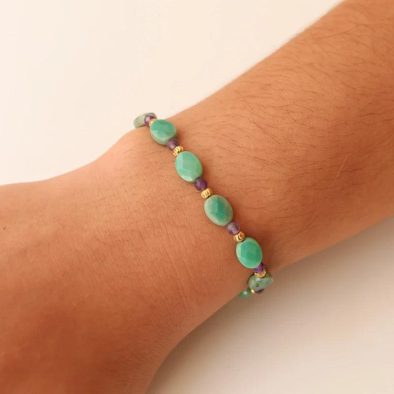 Bracelet Summer Agate Herbe