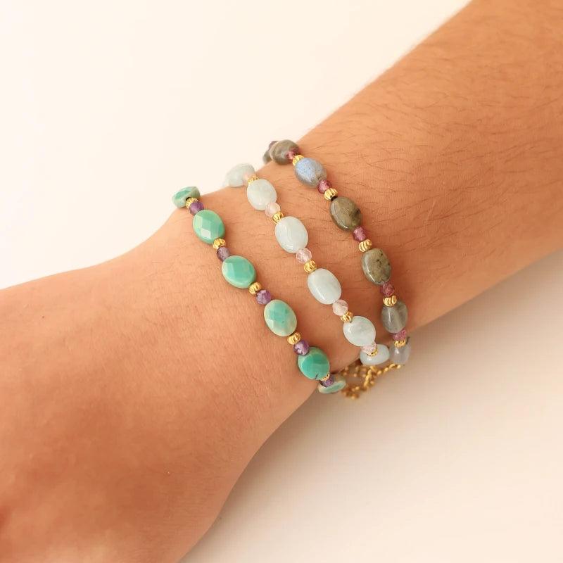 Bracelet Summer Agate Herbe