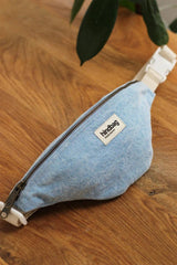 Sac banane enfant Augustin - Denim Bleu