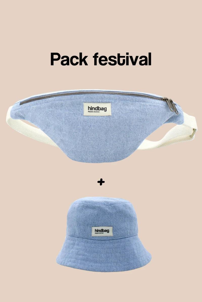 Pack festival denim bleu