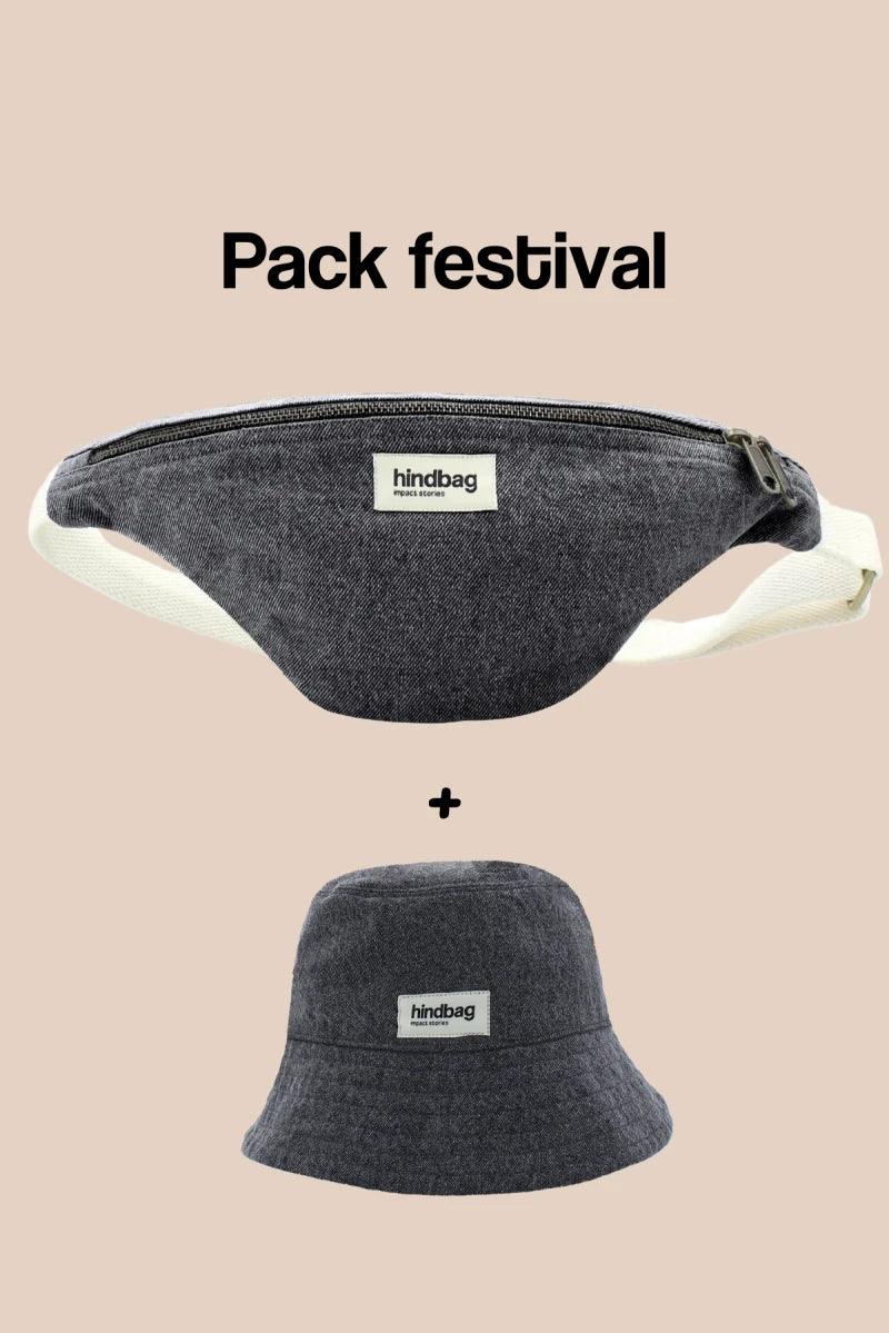 Pack festival denim gris