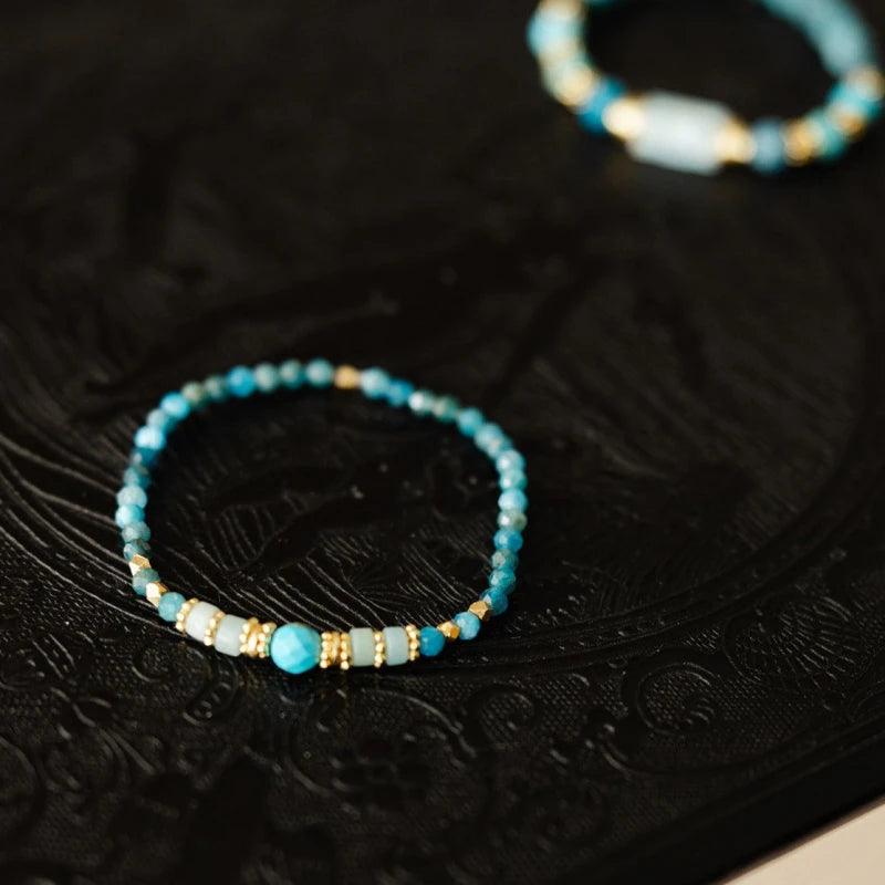 Bracelet Mala Turquoise Apatite Amazonite