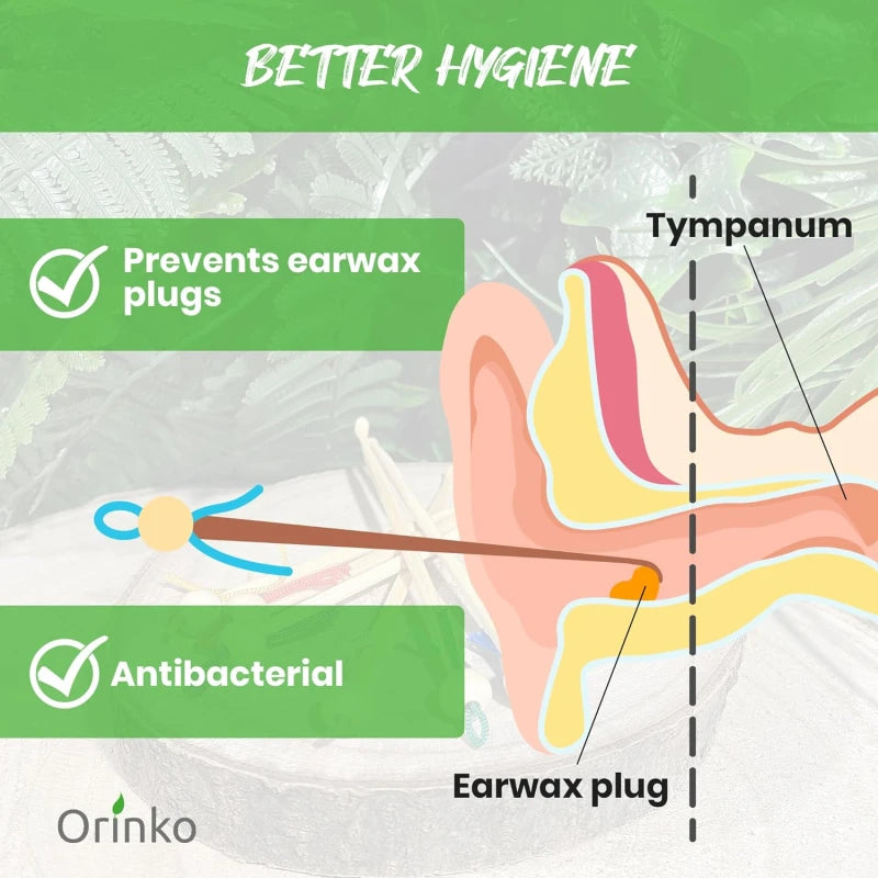 Cure-Oreille Japonais en Bambou X5 - Cure Oreille Écologique