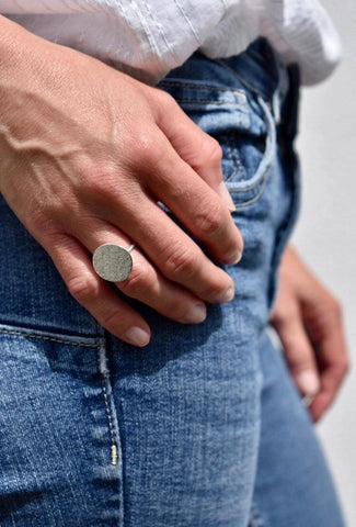 Bague Hoja, Argent massif