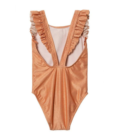 Maillot de bain Léa rose scintillant