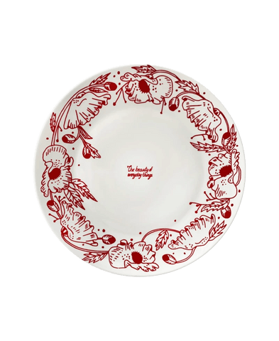 POPPY Red Plate Regular