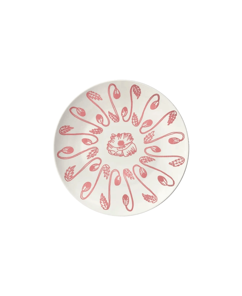 POPPY Pink Plate Small