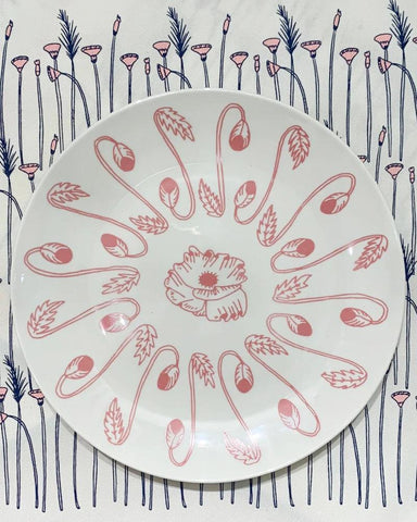 POPPY Pink Plate Small