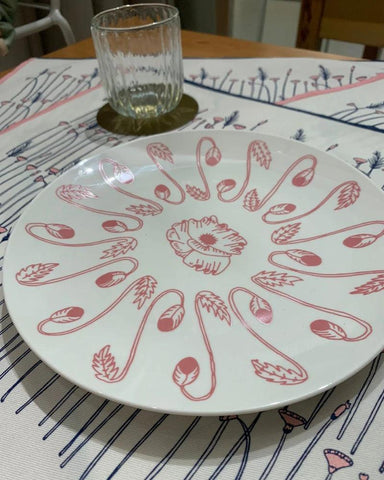 POPPY Pink Plate Small