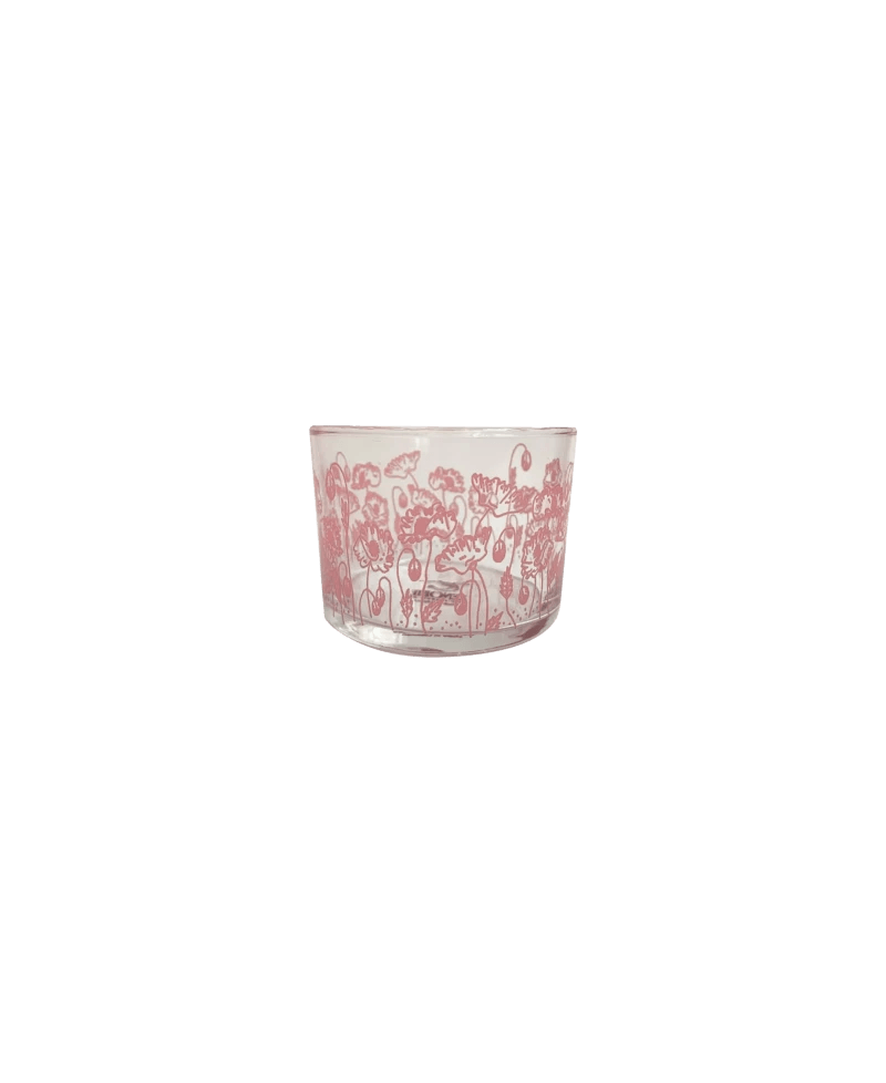 POPPY Pink Glass Cup