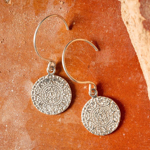 Boucles d'oreilles pendantes en argent - Maia