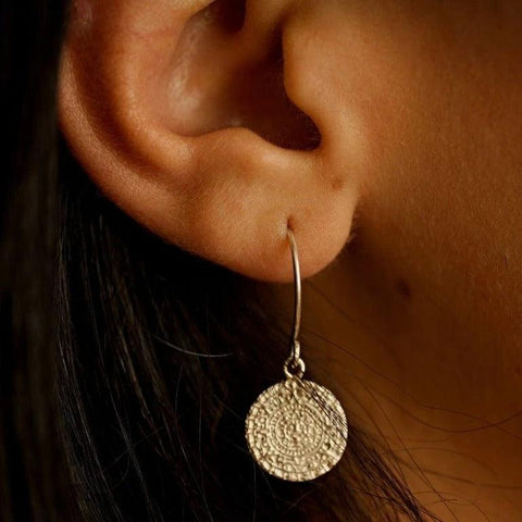 Boucles d'oreilles pendantes en argent - Maia