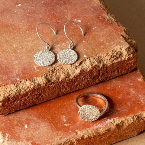 Boucles d'oreilles pendantes en argent - Maia