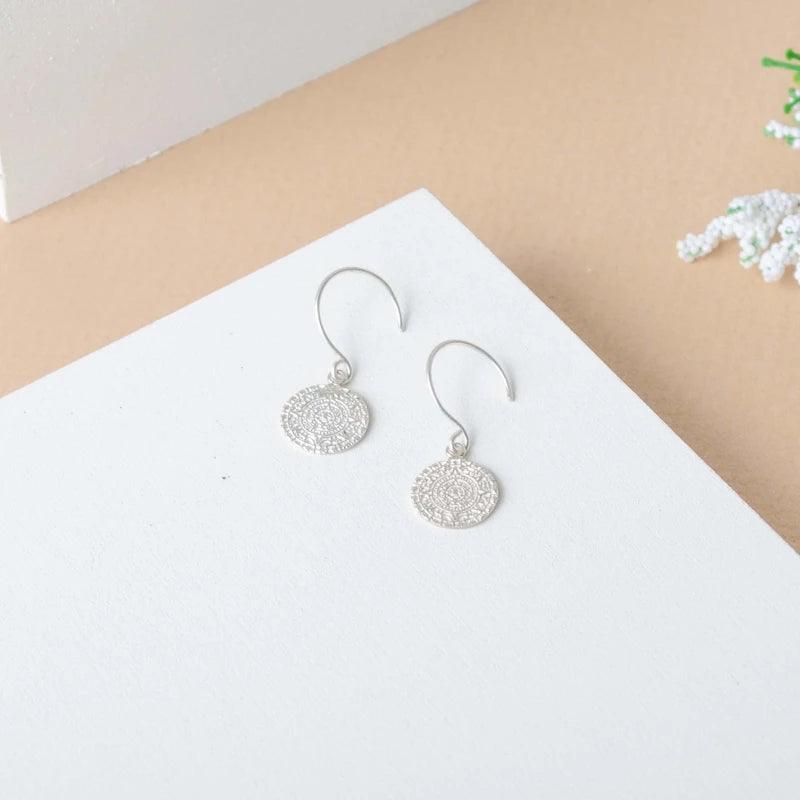 Boucles d'oreilles pendantes en argent - Maia