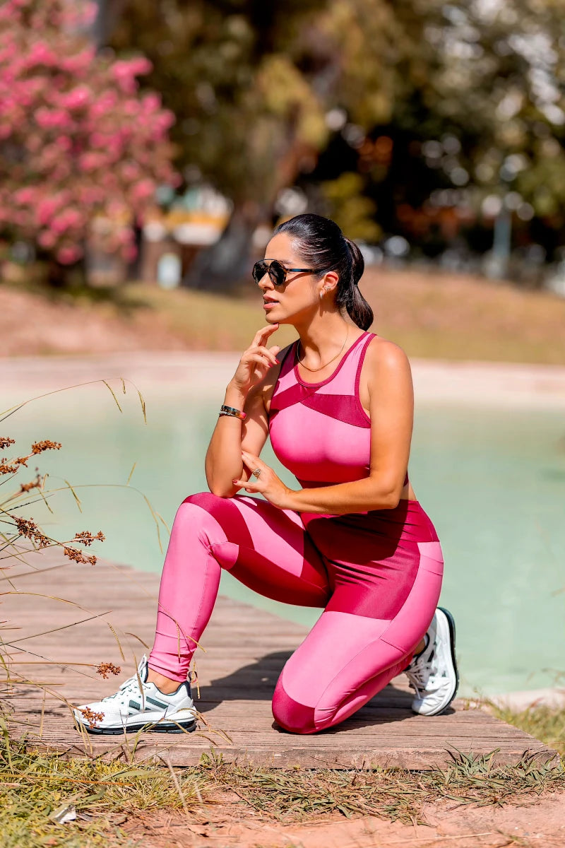 Legging de sport éthique Magenta