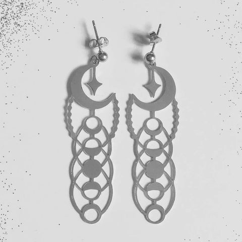 FEMME CÉLESTE - boucles d'oreilles or