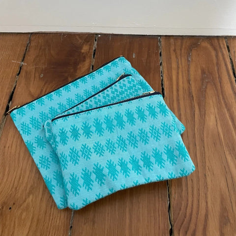 Pochette Kachin turquoise