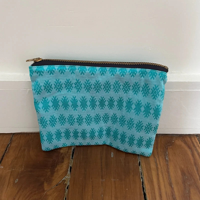 Pochette Kachin turquoise