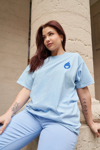 T-shirt bleu clair "Perfect Match"