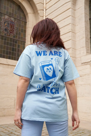 T-shirt bleu clair "Perfect Match"