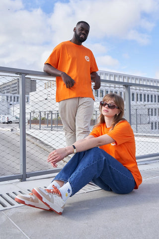 T-shirt orange "Je veux du soleil"