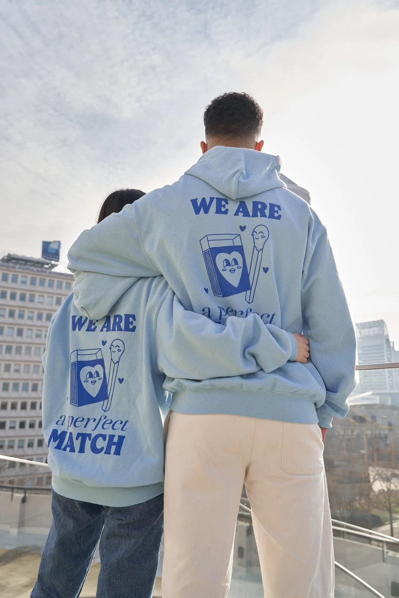 Sweat bleu clair "Perfect Match"