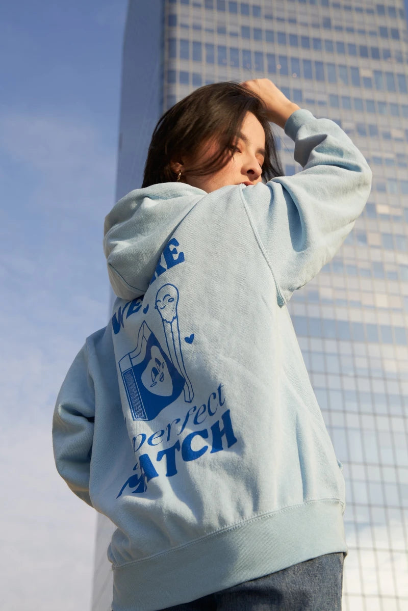 Sweat bleu clair "Perfect Match"