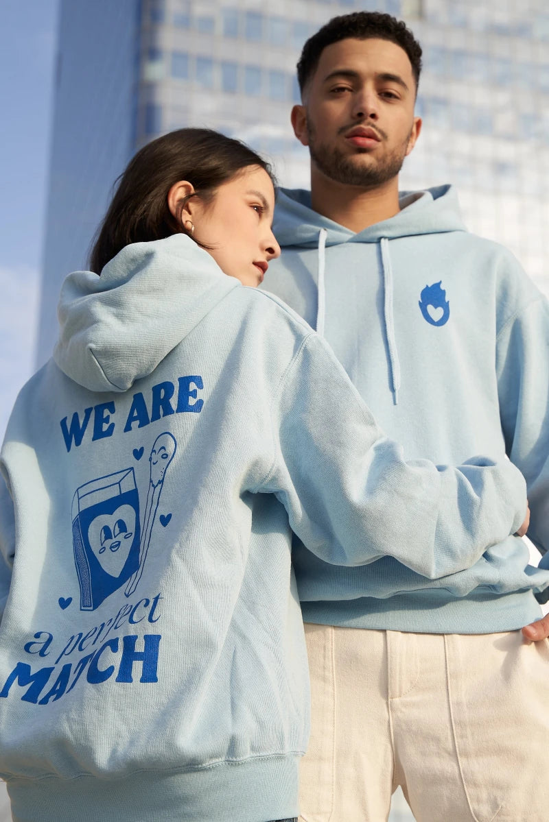 Sweat bleu clair "Perfect Match"