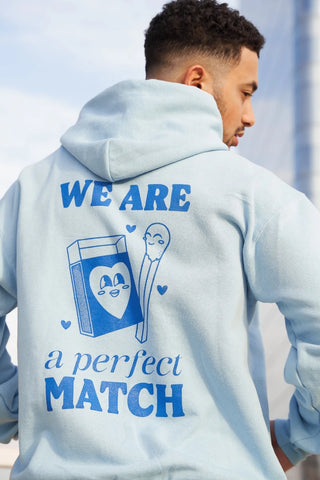 Sweat bleu clair "Perfect Match"