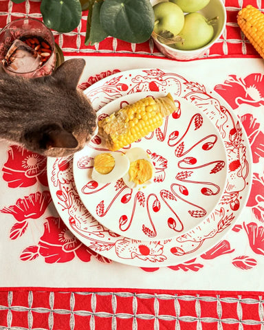 POPPY Red Plate Small