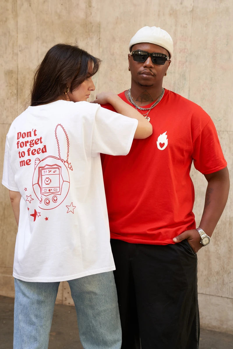 T-shirt rouge "Perfect Match"