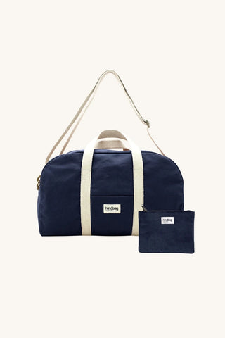 Sac à langer Navy : Charlie et sa pochette Lou