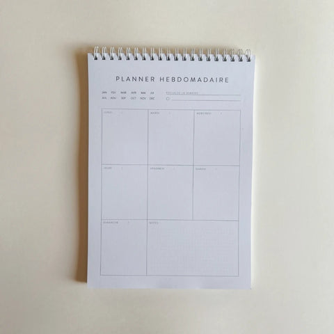 Pack planner hebdomadaire + to-do list non datés