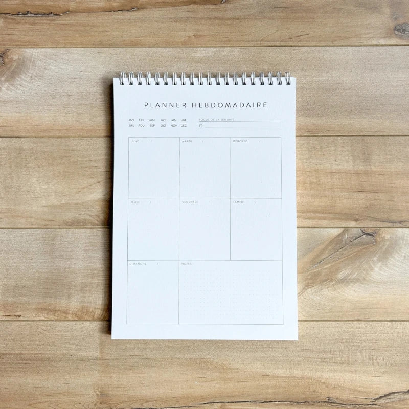 Pack planner hebdomadaire + to-do list non datés