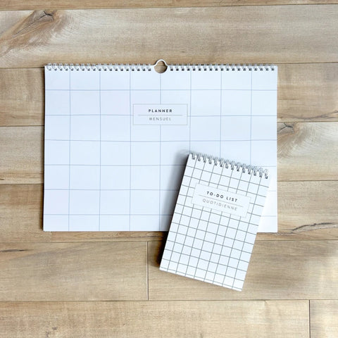 Pack planner mensuel + to-do list non datés