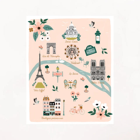 Paris - Affiche illustration A3