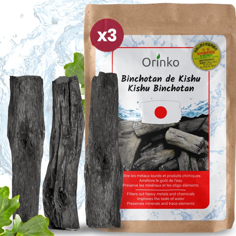 Binchotan Japonais de Kishu X3 – Charbon Actif pour Purification