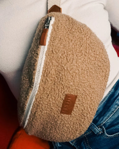 Sac Banane Binette - Moumoute Beige 🐑