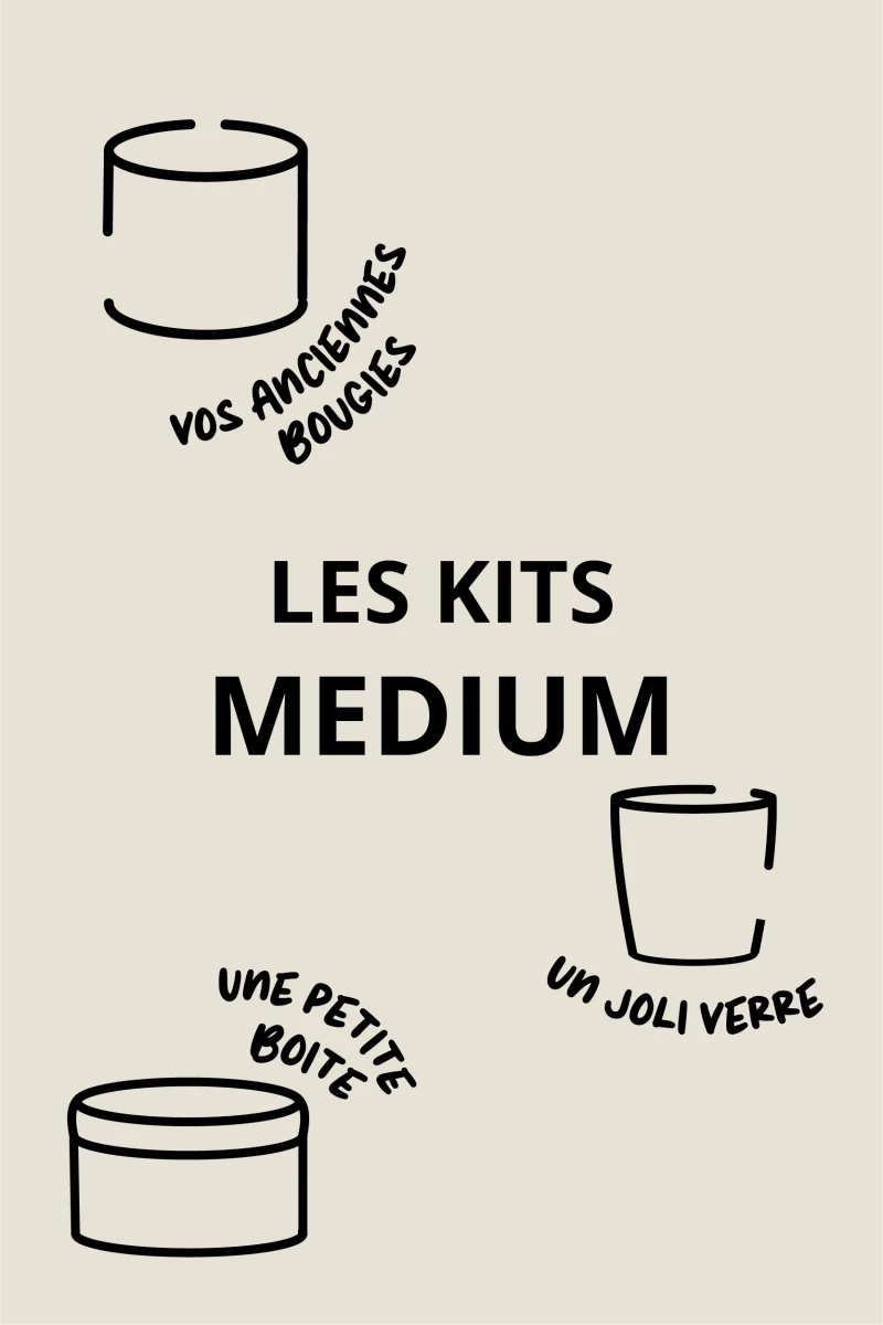 Kit de bougie parfumée - Médium