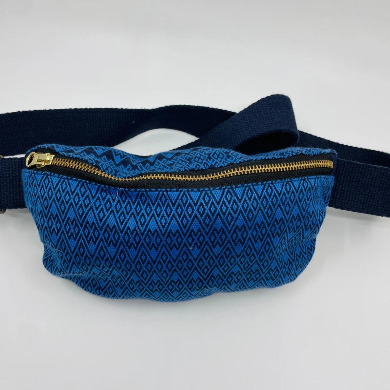 Sac banane Kachin bleu roi