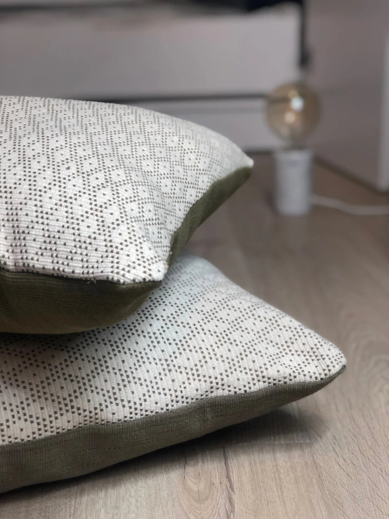 Coussin Kayan vert