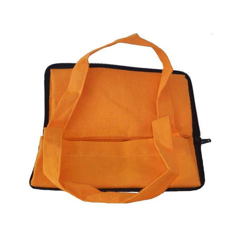 Sac de course pliable en pochette Orange et jaune