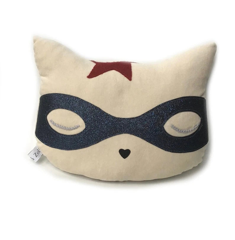 Coussin Chat superhéros