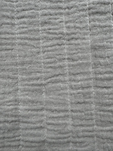 Couverture rayée gris et beige - Moomie