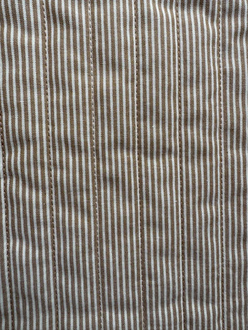 Couverture rayée ocre et beige - Moomie