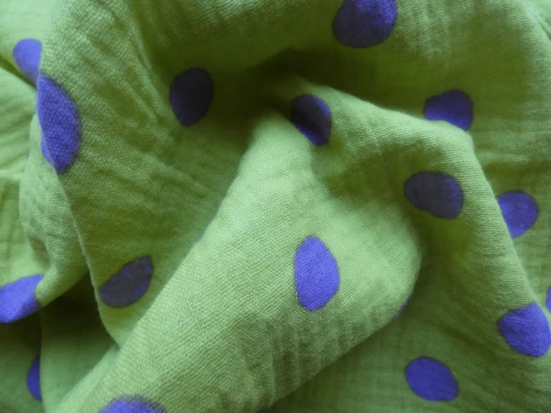 Lange Pois vert anis - Moomie