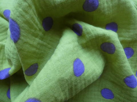 Lange Pois vert anis - Moomie