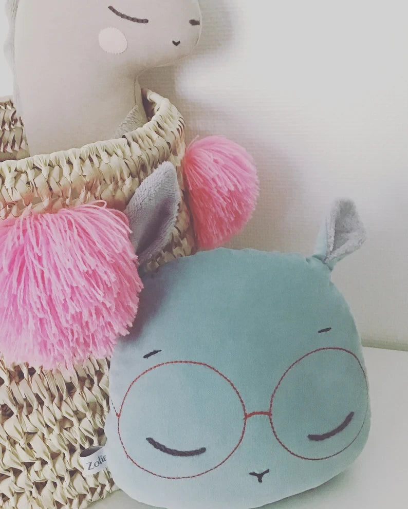 Coussin Lapin bleu - Moomie