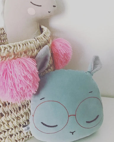 Coussin Lapin bleu - Moomie