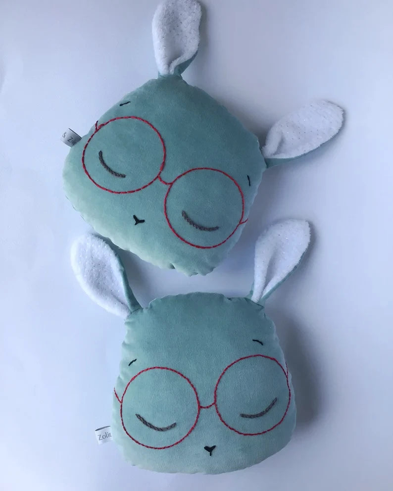 Coussin Lapin bleu - Moomie